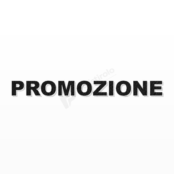 PROMOZIONE scritta in polistirolo - Arial - Nero - Senza base