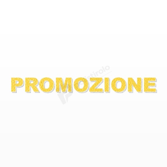 PROMOZIONE scritta in polistirolo - Arial - Giallo - Senza base