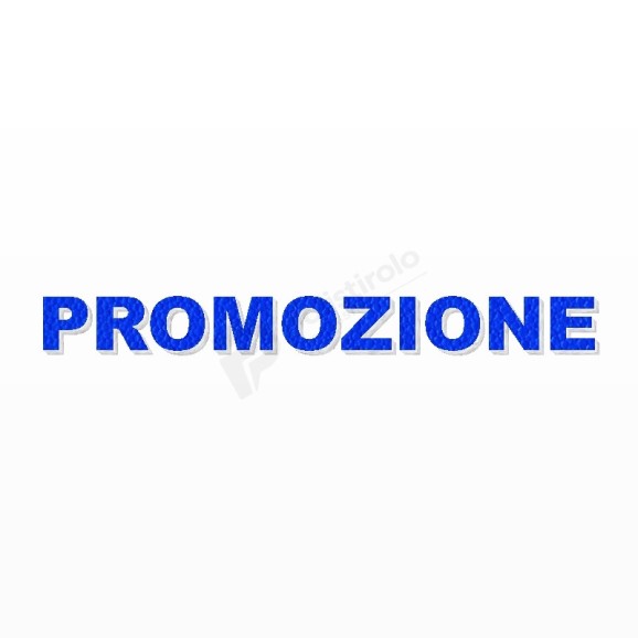 PROMOZIONE scritta in polistirolo - Arial - Blu - Senza base
