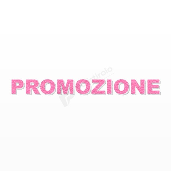 PROMOZIONE scritta in polistirolo - Arial - Rosa - Senza base