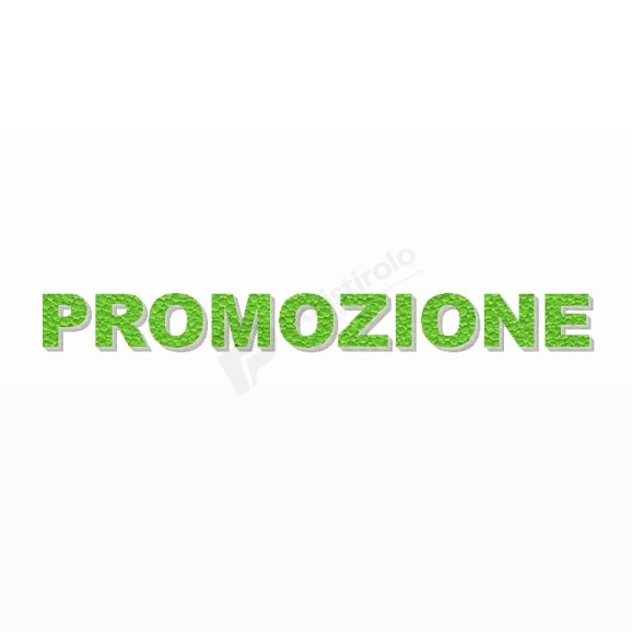 PROMOZIONE scritta in polistirolo - Arial - Verde - Senza base