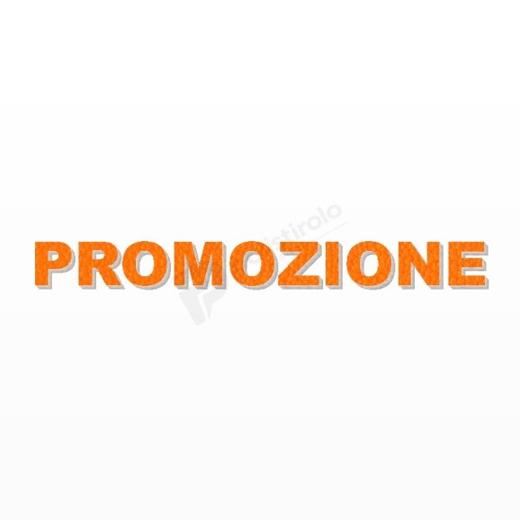PROMOZIONE scritta in polistirolo - Arial - Arancione - Senza base