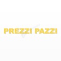 PREZZI PAZZI scritta in polistirolo - Arial - Giallo - Senza base