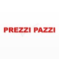 PREZZI PAZZI scritta in polistirolo - Arial - Rosso - Senza base