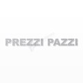 PREZZI PAZZI scritta in polistirolo - Arial - Argento - Senza base