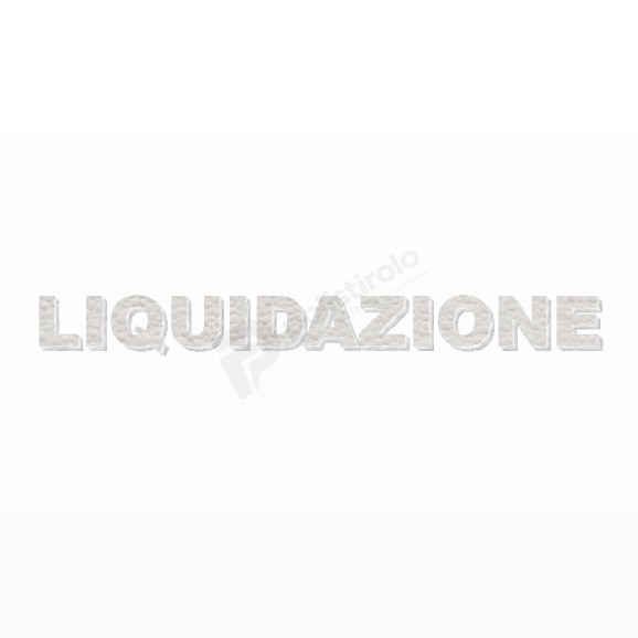 LIQUIDAZIONE scritta in polistirolo - Arial - Bianco - Senza base