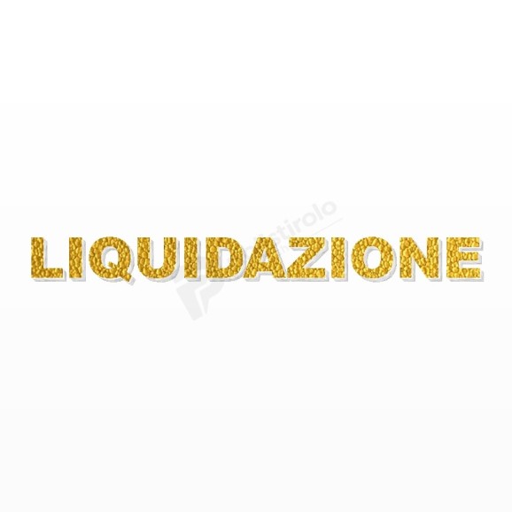 LIQUIDAZIONE scritta in polistirolo - Arial - Oro - Senza base
