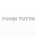 FUORI TUTTO scritta in polistirolo - Arial - Argento - Senza base