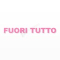FUORI TUTTO scritta in polistirolo - Arial - Rosa - Senza base