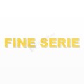 FINE SERIE scritta in polistirolo - Arial - Giallo - Senza base