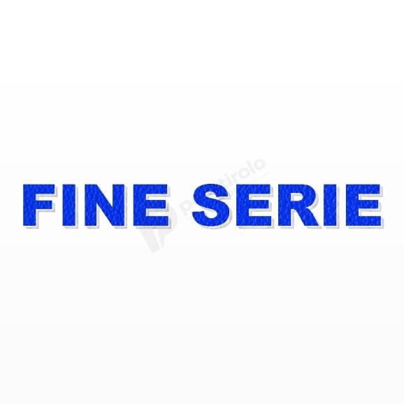 FINE SERIE scritta in polistirolo - Arial - Blu - Senza base
