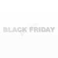 BLACK FRIDAY scritta in polistirolo - Arial - Bianco - Senza base