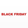 BLACK FRIDAY scritta in polistirolo - Arial - Rosso - Senza base