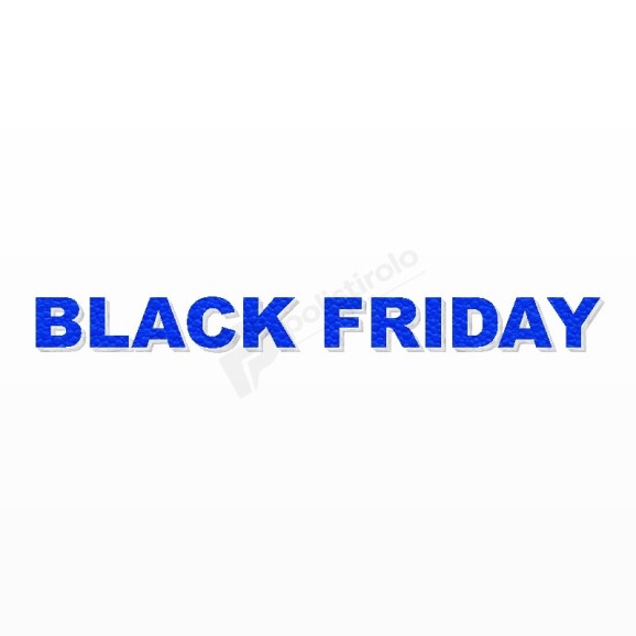 BLACK FRIDAY scritta in polistirolo - Arial - Blu - Senza base