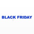 BLACK FRIDAY scritta in polistirolo - Arial - Blu - Senza base