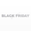 BLACK FRIDAY scritta in polistirolo - Arial - Argento - Senza base