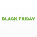 BLACK FRIDAY scritta in polistirolo - Arial - Verde - Senza base