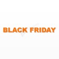 BLACK FRIDAY scritta in polistirolo - Arial - Arancione - Senza base