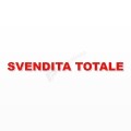SVENDITA TOTALE scritta in polistirolo - Arial - Rosso - Senza base