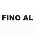 FINO AL scritta in polistirolo - Arial - Nero - Senza base