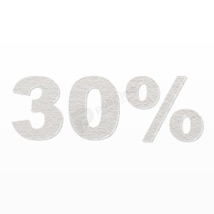 Scritta 30% in Polistirolo per Saldi e Offerte 2