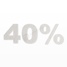 Scritta 40% in Polistirolo per Saldi - Personalizzabile 2