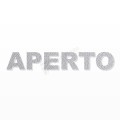 APERTO scritta in polistirolo - Arial - Argento - Senza base
