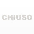 CHIUSO scritta in polistirolo - Arial - Bianco - Senza base