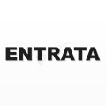 ENTRATA scritta in polistirolo - Arial - Nero - Senza base