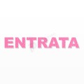 ENTRATA scritta in polistirolo - Arial - Rosa - Senza base