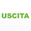 USCITA scritta in polistirolo - Arial - Verde - Senza base
