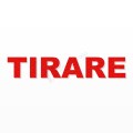 TIRARE scritta in polistirolo - Arial - Rosso - Senza base