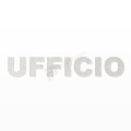 UFFICIO scritta in polistirolo - Arial - Bianco - Senza base
