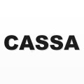 CASSA scritta in polistirolo - Arial - Nero - Senza base