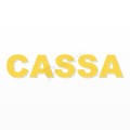 CASSA scritta in polistirolo - Arial - Giallo - Senza base