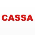 CASSA scritta in polistirolo - Arial - Rosso - Senza base