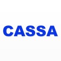 CASSA scritta in polistirolo - Arial - Blu - Senza base