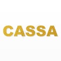 CASSA scritta in polistirolo - Arial - Oro - Senza base