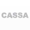 CASSA scritta in polistirolo - Arial - Argento - Senza base