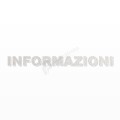 INFORMAZIONI scritta in polistirolo - Arial - Bianco - Senza base