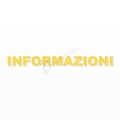 INFORMAZIONI scritta in polistirolo - Arial - Giallo - Senza base