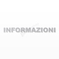 INFORMAZIONI scritta in polistirolo - Arial - Argento - Senza base