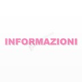 INFORMAZIONI scritta in polistirolo - Arial - Rosa - Senza base