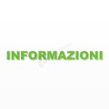 INFORMAZIONI scritta in polistirolo - Arial - Verde - Senza base