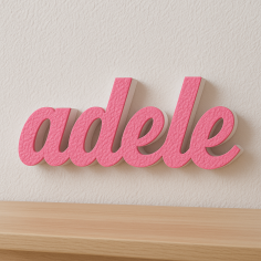 Nome Adele in Polistirolo Personalizzabile per Decorazioni