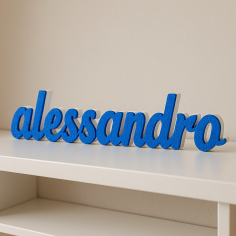 Nome Alessandro in Polistirolo Personalizzato per Decorazioni