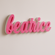 Nome Beatrice in Polistirolo per Decorazioni Personalizzate