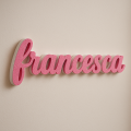 Nome Francesca in Polistirolo - Decorazioni Personalizzate