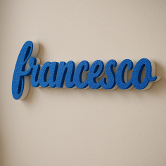 Nome Francesco in Polistirolo - Decorazioni Personalizzate