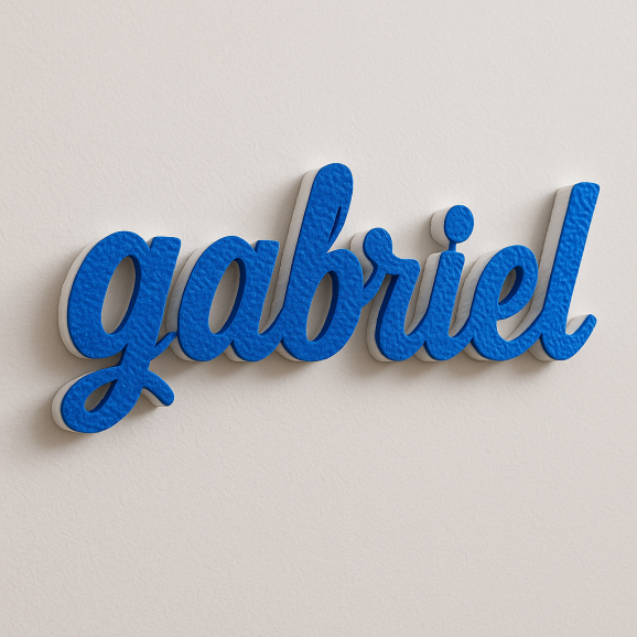 Nome Gabriel in Polistirolo per Decorazioni...